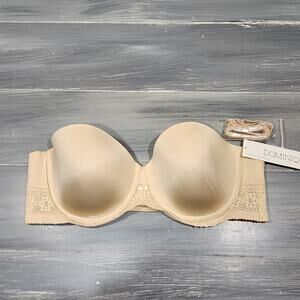 Dominique Tessa Strapless Bra Latte 42B Style‎ 7402
